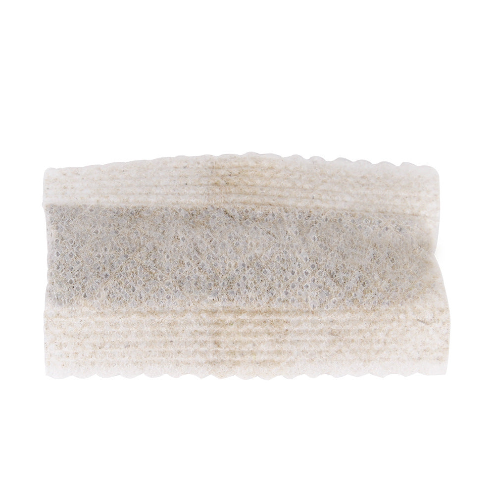 Close-up of a sealed pouch containing catnip powder for filling the fish-shaped silicone sticks