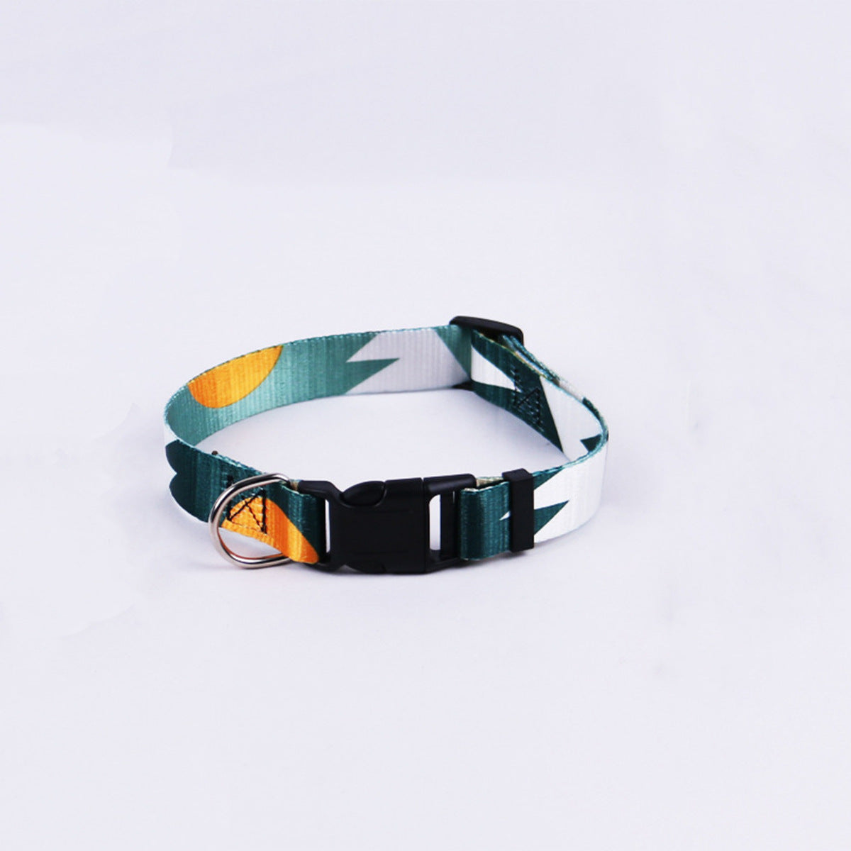 Geometric Print Dog Harness, Collar & Leash Set