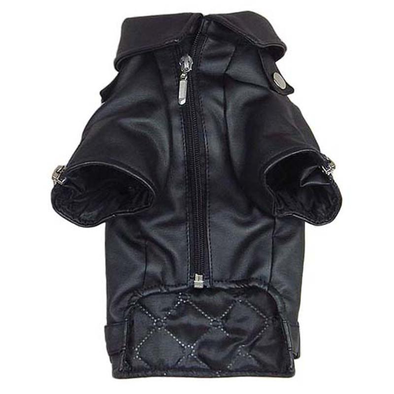 Ropa para perros grandes Ropa de otoño e invierno Chaqueta de cuero