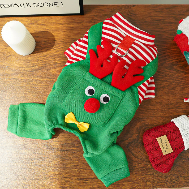 Christmas Pet Elk Clothing