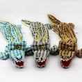 Load image into Gallery viewer, Dog chews and makes noise alligator toy
