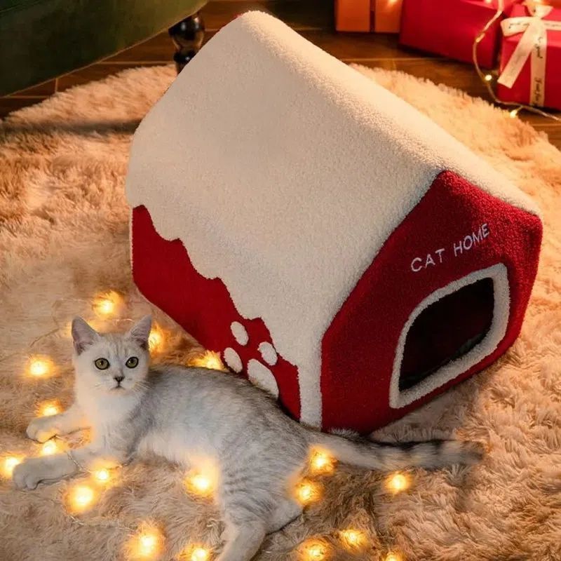 Christmas Winter Pet House