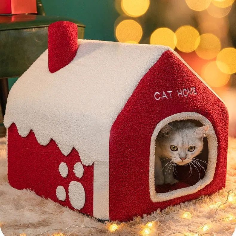 Christmas Winter Pet House