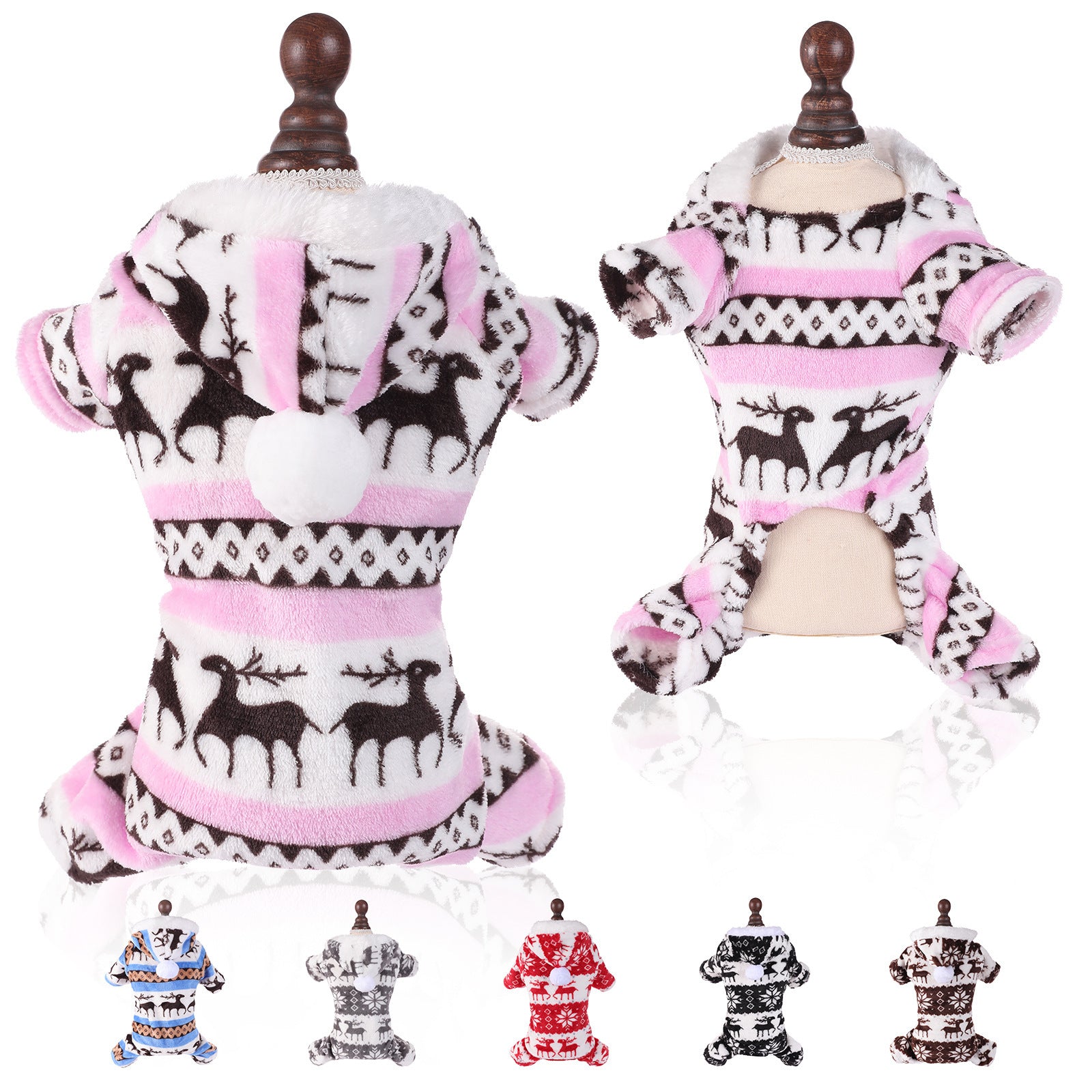 Christmas Winter Soft Fleece Pet Outfit