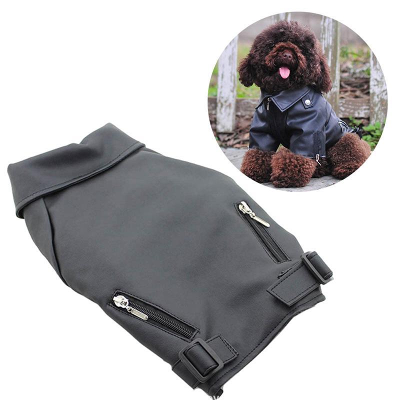 Ropa para perros grandes Ropa de otoño e invierno Chaqueta de cuero