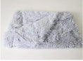 Cargar la imagen en la vista de la galería, Another view of light gray plush pet blanket folded
