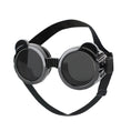 Load image into Gallery viewer, Black pet goggles with bear-ear design and adjustable strap
