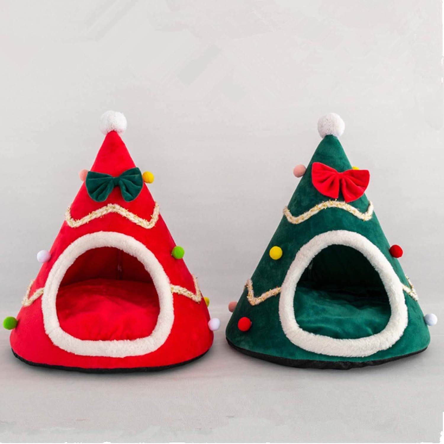 Pet Christmas Tree House Bed