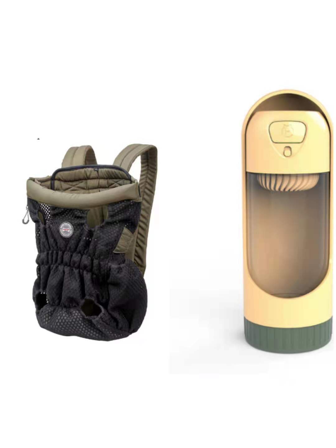 Mochila para transportar mascotas, para viajes al aire libre, de malla, transpirable, para el hombro