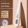 Load image into Gallery viewer, White LED pet trimmer on beige background highlighting full wash and smart display
