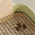 Cargar la imagen en la vista de la galería, Close-up view of beige and peach dog potty tray showing plastic base, metal grate, and simulated waste on plastic tray
