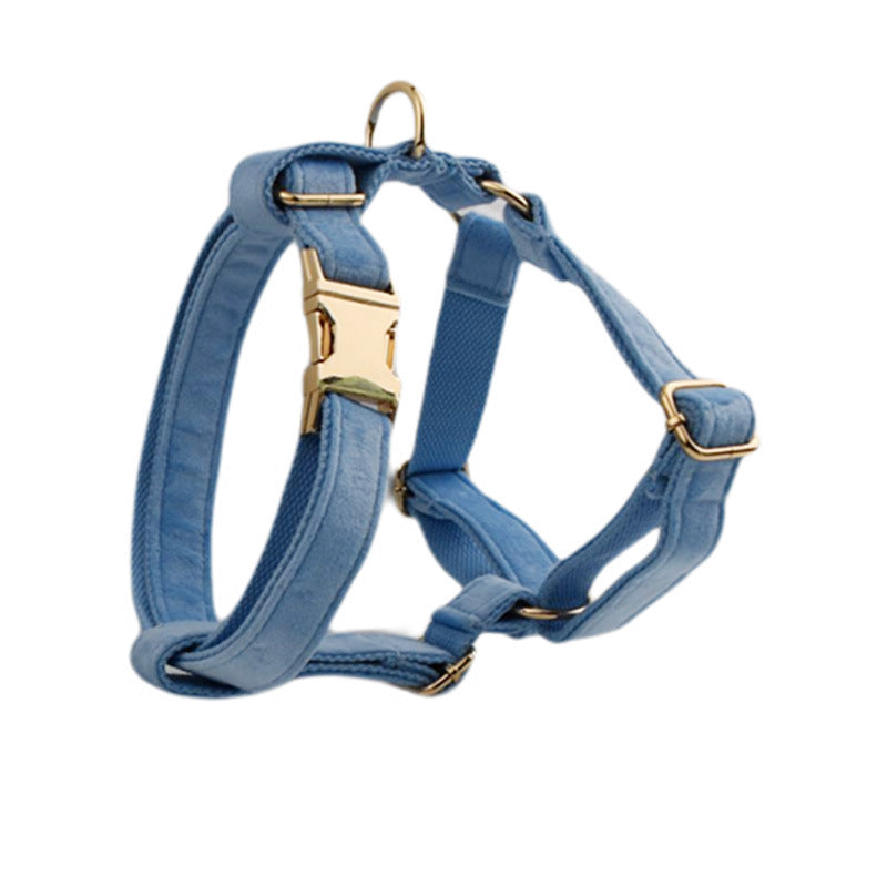 Velvet Dog Collar & Leash Set