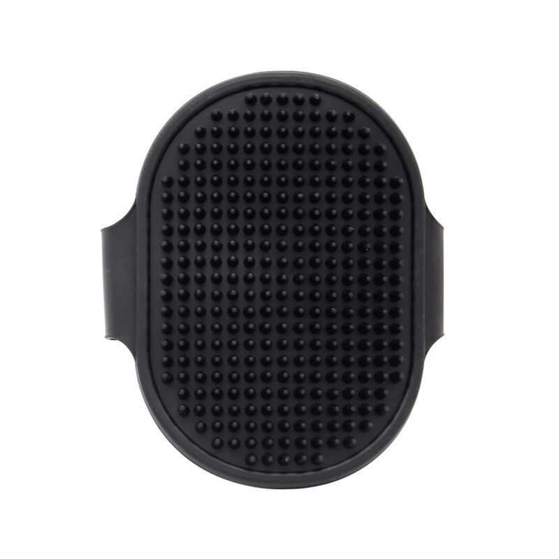 Black grooming glove rubber tip pad close-up