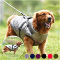 Cargar la imagen en la vista de la galería, Ropa impermeable para perros, abrigo de invierno para perros con arnés, ropa cálida para mascotas, chaqueta para perros grandes, abrigo para chihuahua y labrador, disfraz
