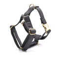 Cargar la imagen en la vista de la galería, Dark gray velvet adjustable harness featuring gold buckles
