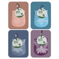 Cargar la imagen en la vista de la galería, Four color variants of silicone paw cleaning cup with hang tag
