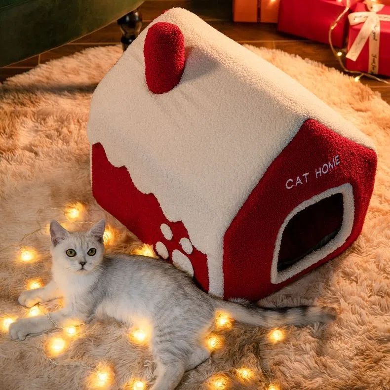 Christmas Winter Pet House