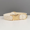 Load image into Gallery viewer, Leash rolled up showing lobster clasp and lace design
