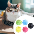 Cargar la imagen en la vista de la galería, Close-up of a cat next to black robotic core ball and four colorful microfiber covers in green, blue, yellow, and pink
