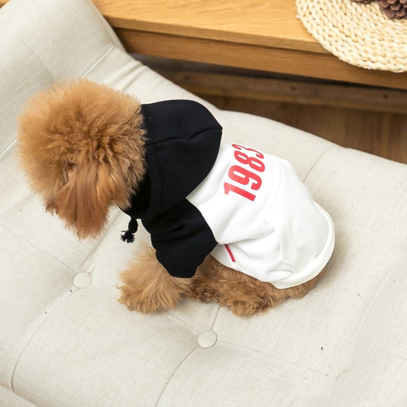 New Hat Dog Two-legged Color Matching Fashion Pet Clothing