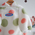 Charger l'image dans la visionneuse de la galerie, Pet Apparel Dog Grain Fleece Dot Print Hoodie
