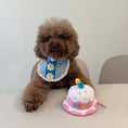 Load image into Gallery viewer, Pink Plush Dog Cake Hat
