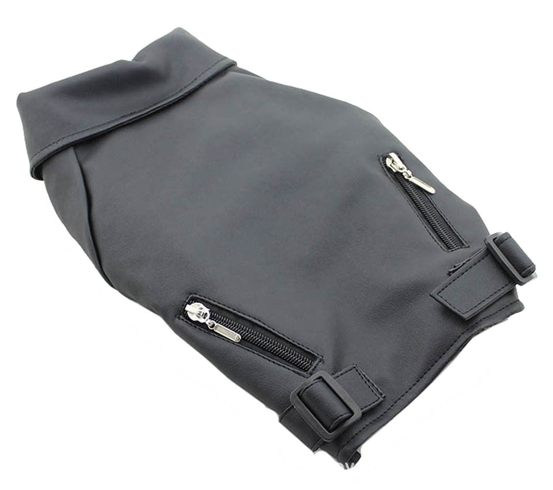 Ropa para perros grandes Ropa de otoño e invierno Chaqueta de cuero