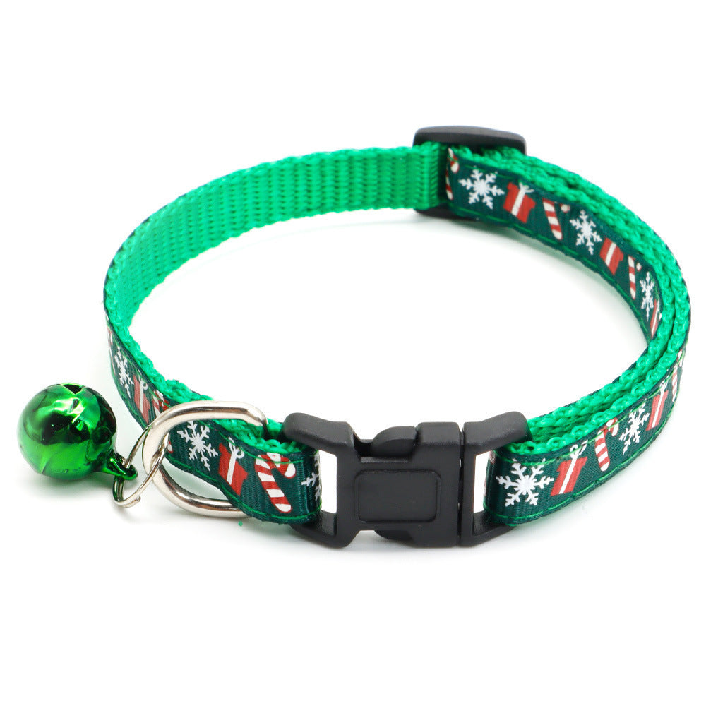 Décoration de Noël pour chien avec collier pour animal de compagnie