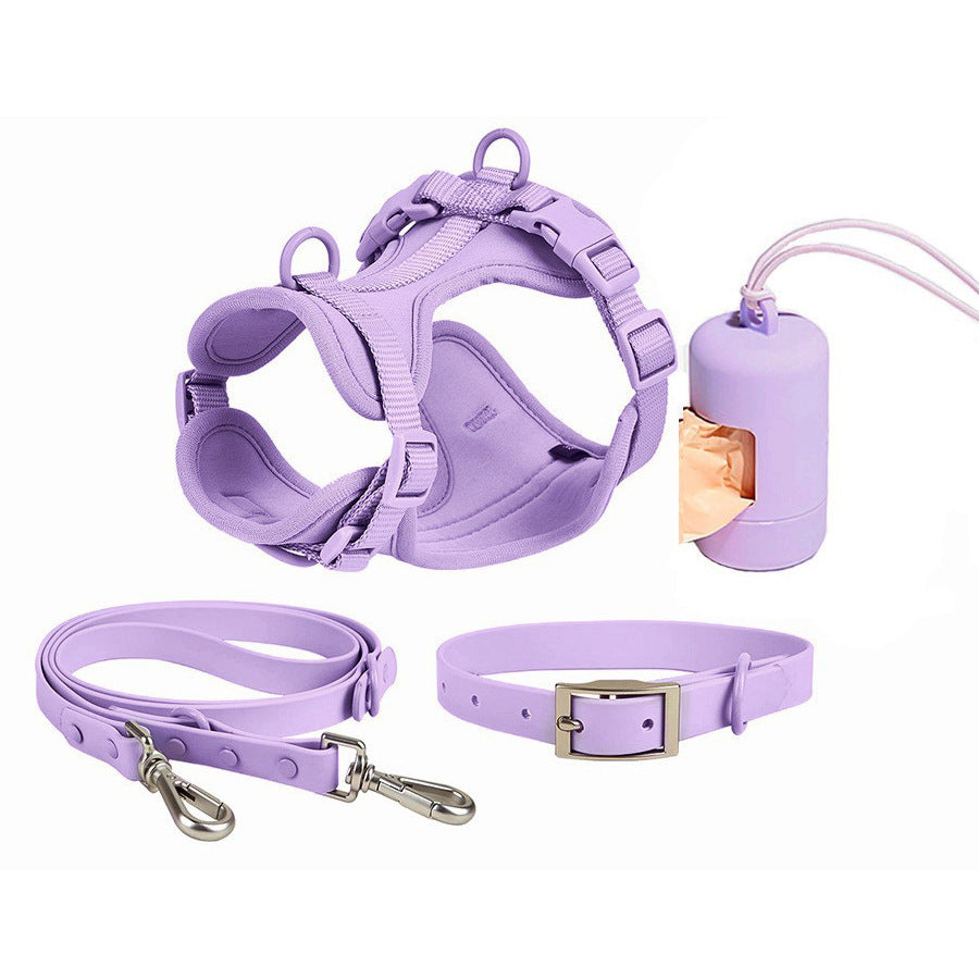 Waterproof Harness, Collar & Lead Set in Multiple Colours