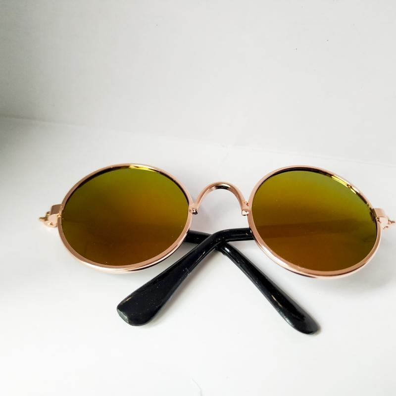 Round Frame Fashion Pet Sunglasses