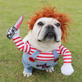 Load image into Gallery viewer, Halloween Pet Costume Pet Dog Funny Clothes Adjustable Dog Cosplay Costume Scary Costume Party Gatherings
