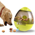 Load image into Gallery viewer, Dog eating kibble from nudge-activated interactive food dispenser with translucent food container
