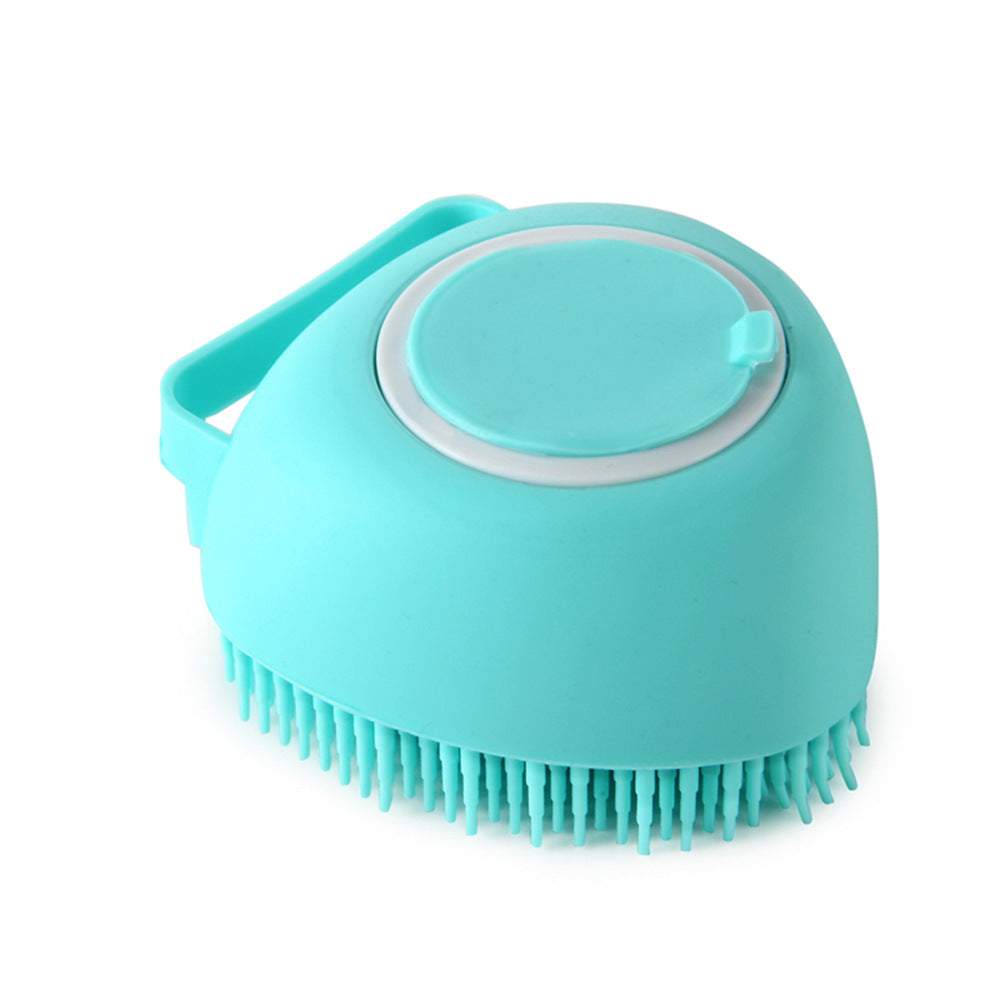 Silicone Dog Bath & Massage Glove with Shampoo Dispenser