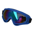 Charger l'image dans la visionneuse de la galerie, Blue frame dog sunglasses with reflective blue lenses on white background
