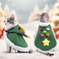 Load image into Gallery viewer, Pet Christmas Tree Cape With Velvet Stars
