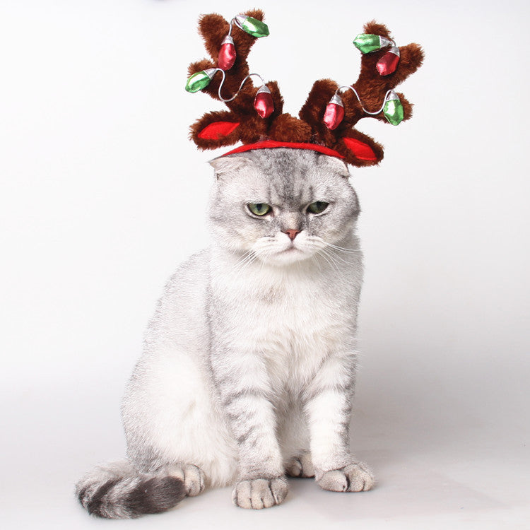 Pet Christmas Hat With Ornaments