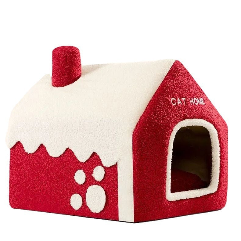 Christmas Winter Pet House
