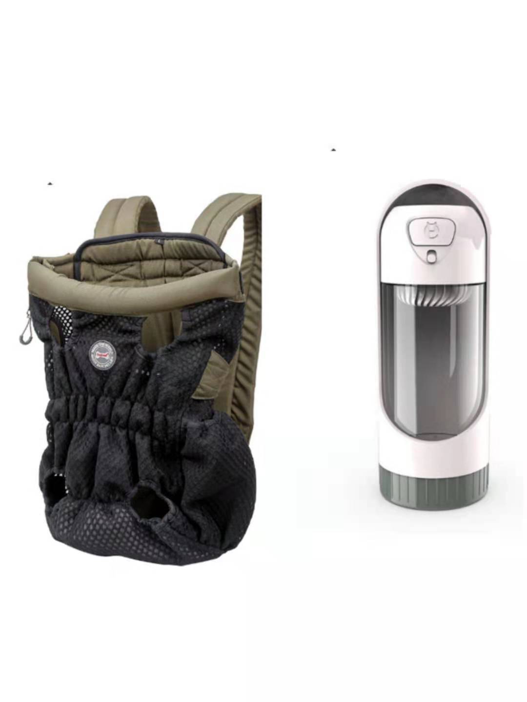 Mochila para transportar mascotas, para viajes al aire libre, de malla, transpirable, para el hombro