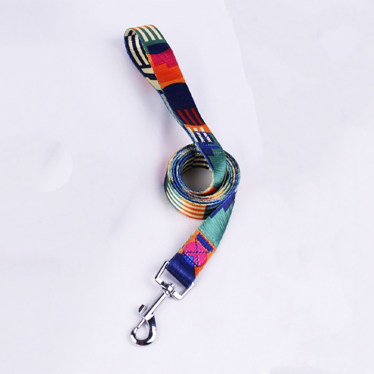 Geometric Print Dog Harness, Collar & Leash Set