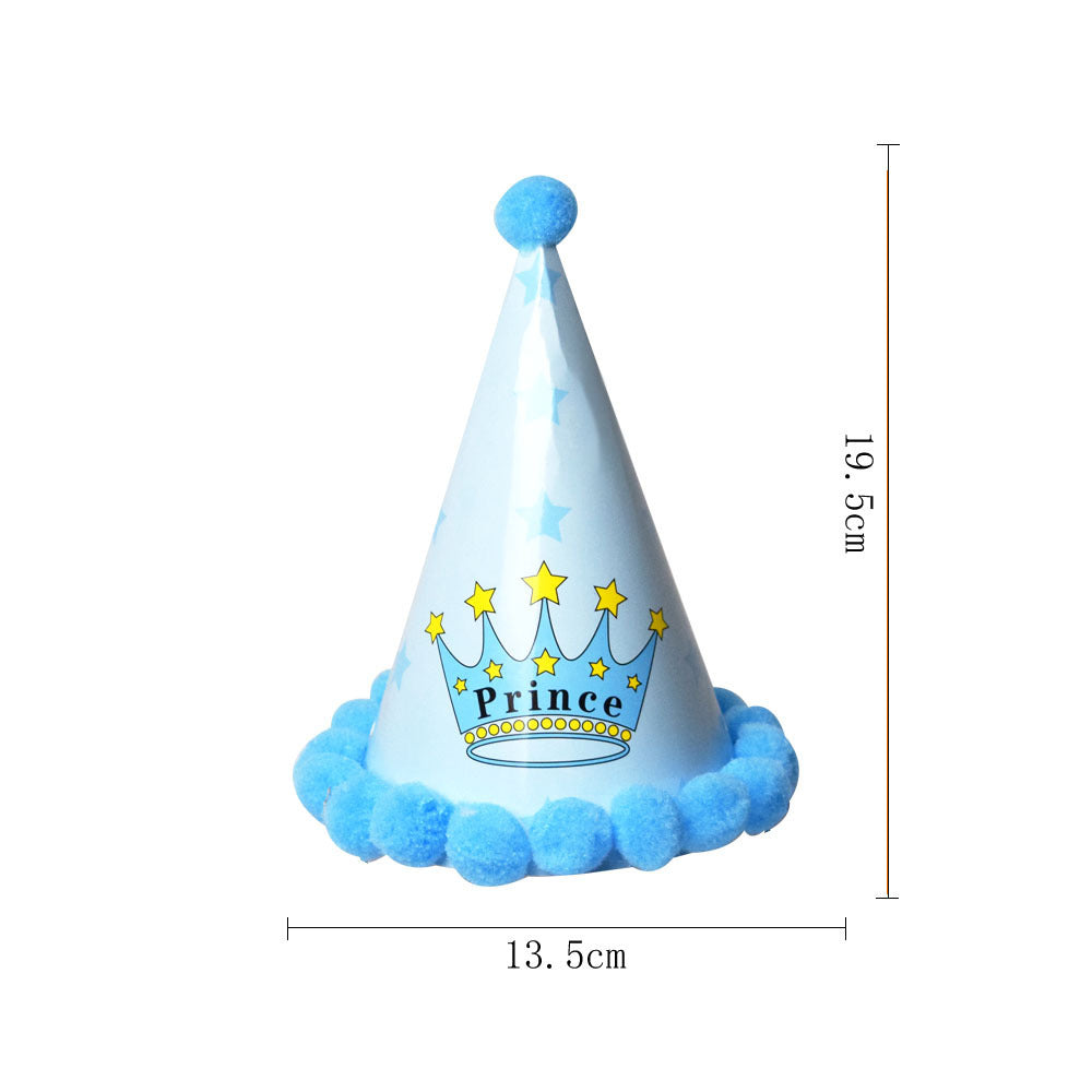 Creative Dog Birthday Hat Birthday Party Hat Printing Pet Triangular Scarf