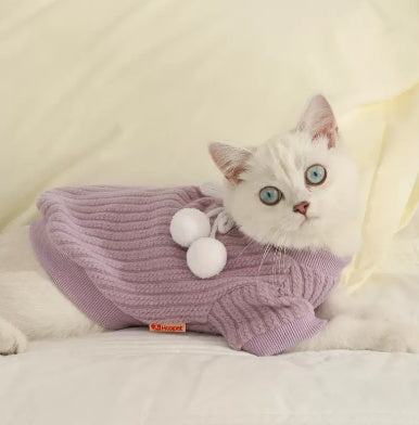 Autumn And Winter Sweaters For Anti Shedding Kittens And Pet