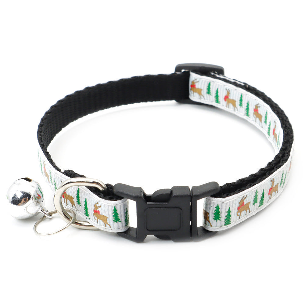 Décoration de Noël pour chien avec collier pour animal de compagnie