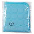Load image into Gallery viewer, Blue quilted pet sofa mat folded and packaged in plastic
