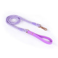 Load image into Gallery viewer, Cotton Rope Woven Leather Pet Leash Collar Set Medium Large Dog Walking
