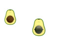 Load image into Gallery viewer, Single avocado catnip toy isolated on white background with visible 360 rotating catnip ball
