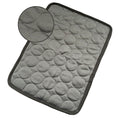 Load image into Gallery viewer, Close-up of gray quilted pet cooling mat with striped pattern
