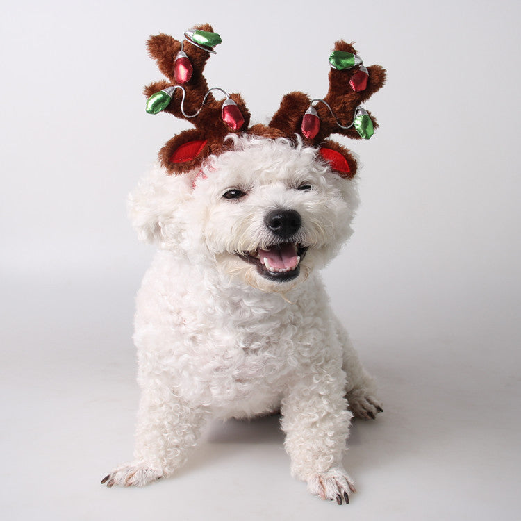 Pet Christmas Hat With Ornaments