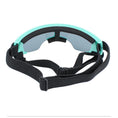 Load image into Gallery viewer, Back view showing teal frame dog goggles with foam padding
