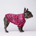 Load image into Gallery viewer, Hot pink zebra dog jacket
