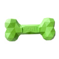 Charger l'image dans la visionneuse de la galerie, Grass green geometric rubber dog bone toy with BONE logo on white background
